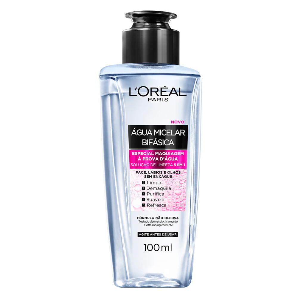 Miniatura Solução de Limpeza Facial 5 em 1 L'Oréal Paris - Água Micelar Bifásica 100ml