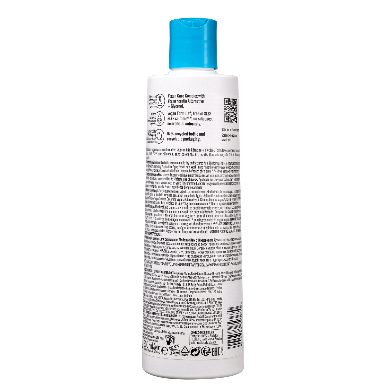 Miniatura Schwarzkopf Professional BC Bonacure Clean Performance Moisture Kick - Shampoo 500ml