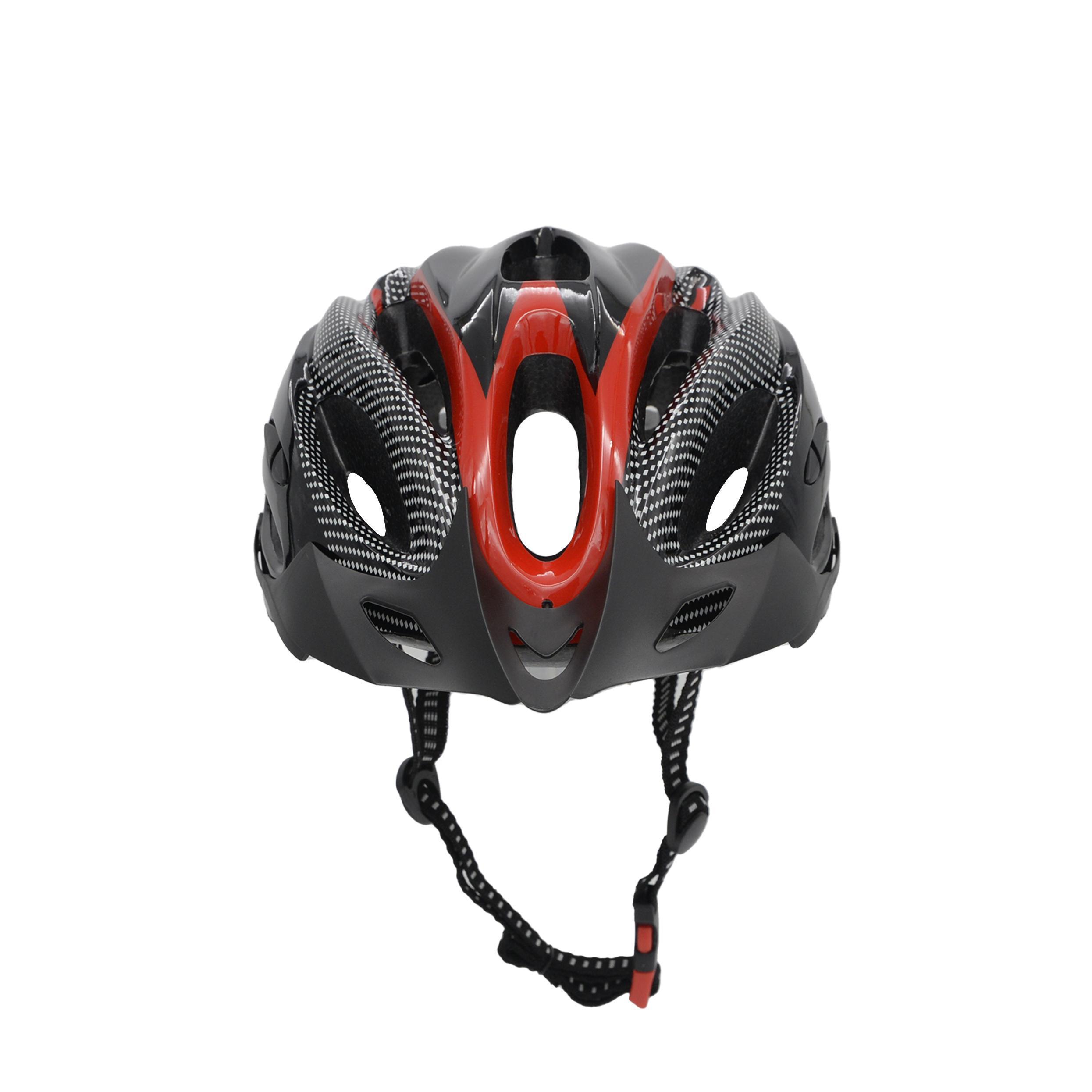 Miniatura Capacete Ciclismo Speed Preto/Vermelho Com Led Traseiro