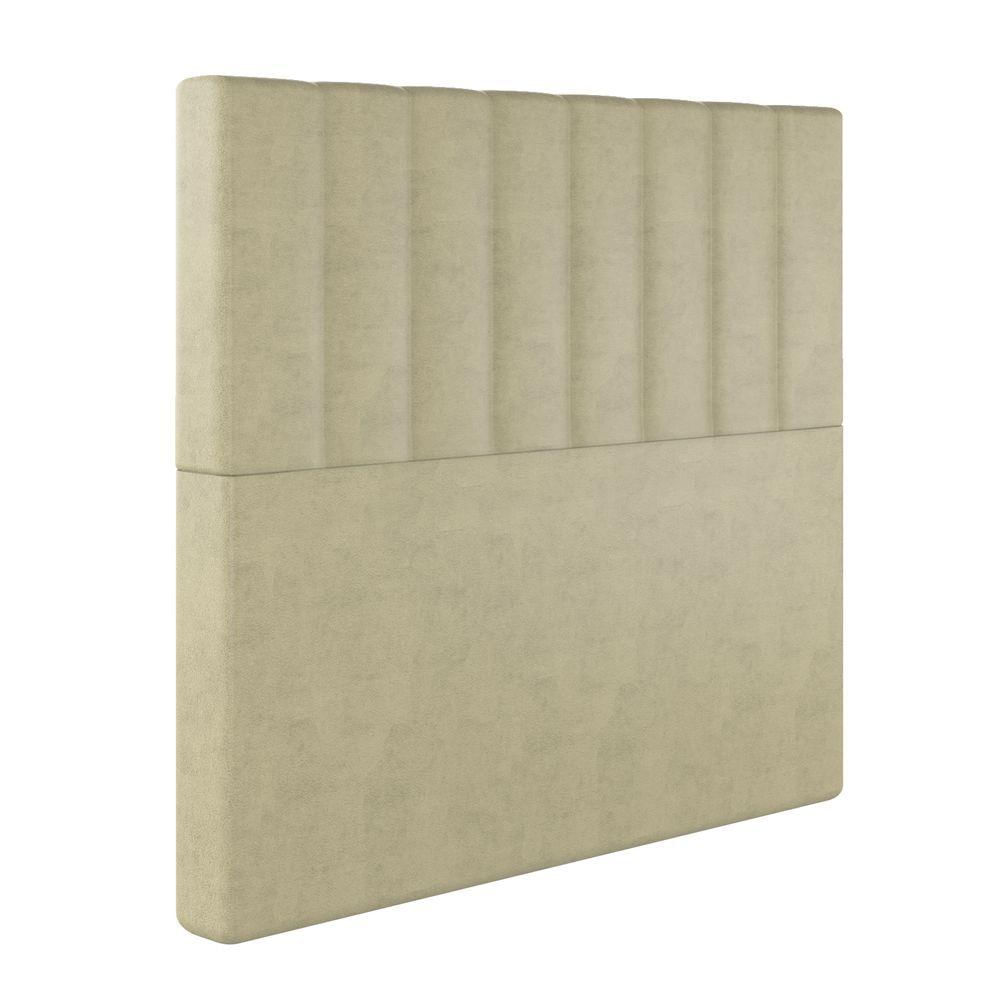 Miniatura Cabeceira Box Queen Dubai Em Veludo Cor:cinza