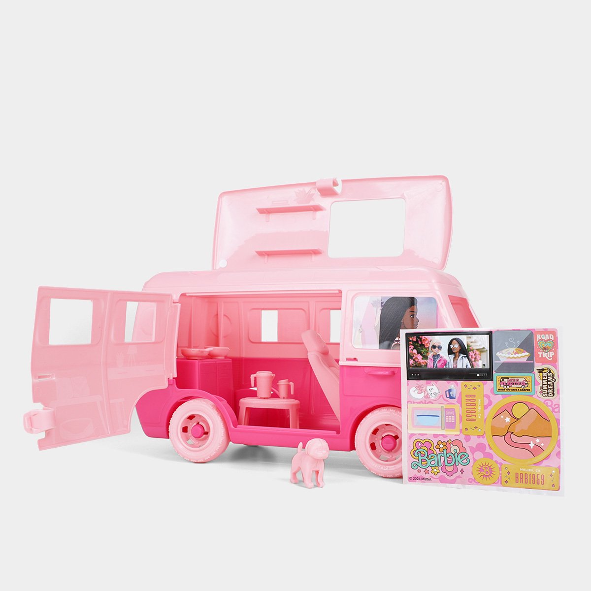 Sandália Infantil Grendene Kids Barbie Road Trip Menina Rosa Claro - 28