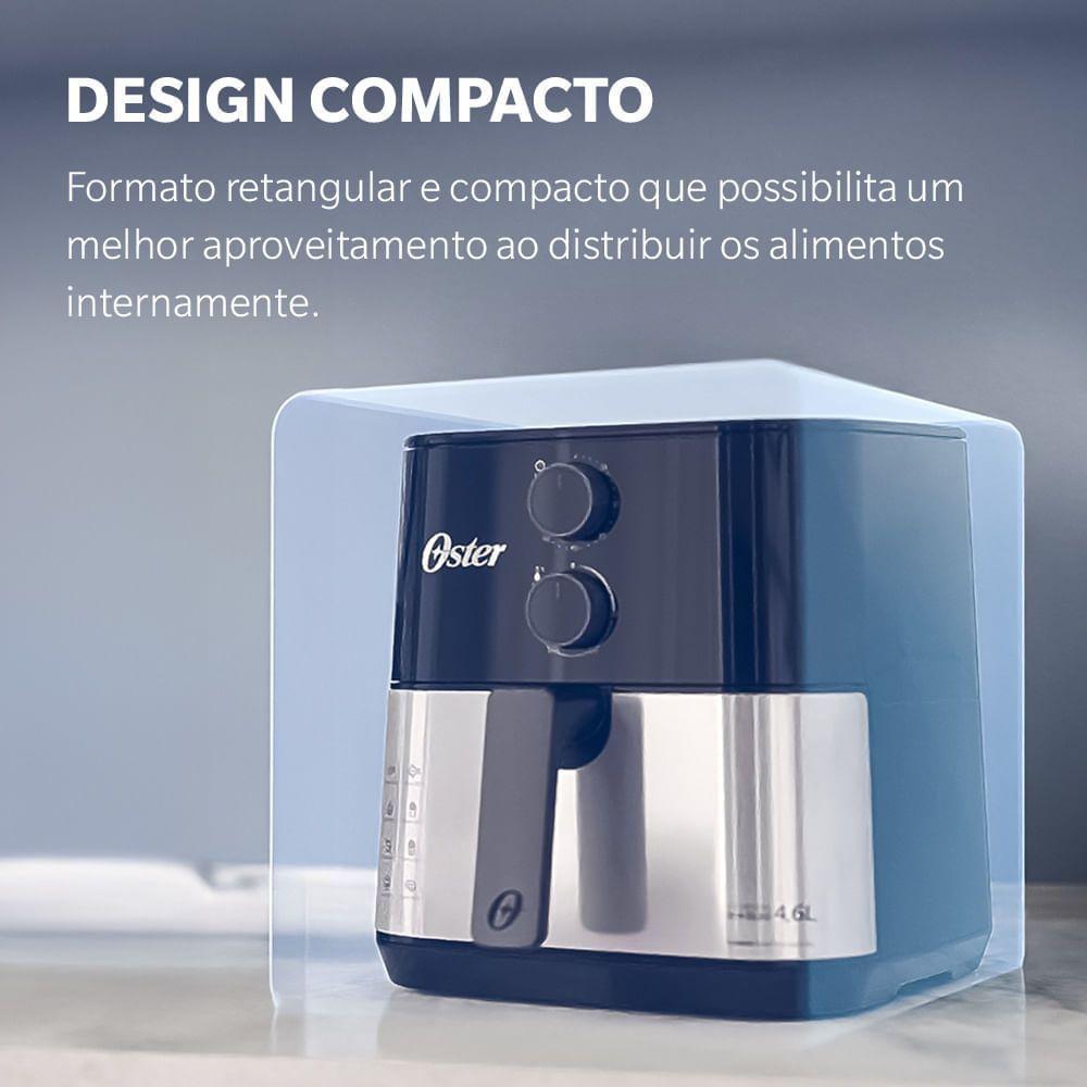 Miniatura Fritadeira Oster Inox Compact 4,6L 220V