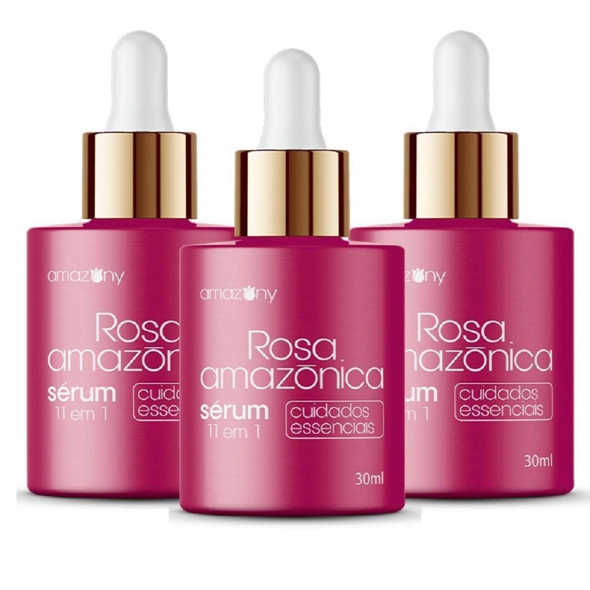 Miniatura Sérum Rosa Amazônica Rosa Mosqueta Serum 100% - 3 Unidades
