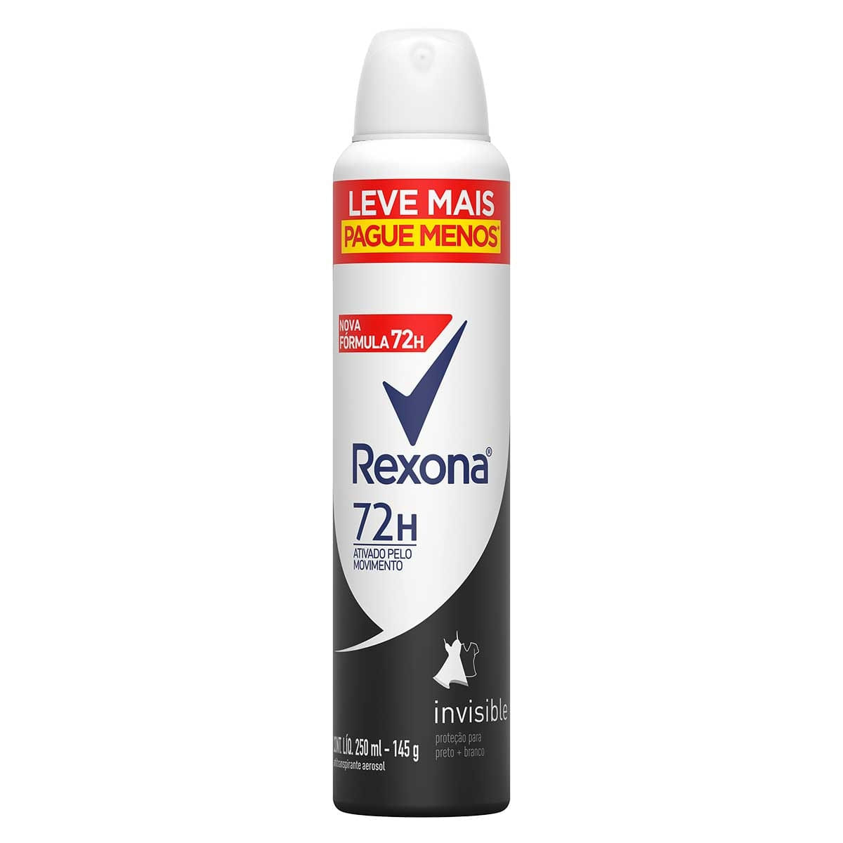 Miniatura Desodorante Rexona Aero Invisible 250ml