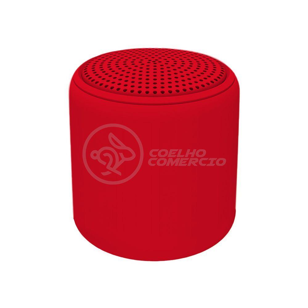 Miniatura Mini Caixa De Som Inpods Wireless Bluetooth V5 Vermelho