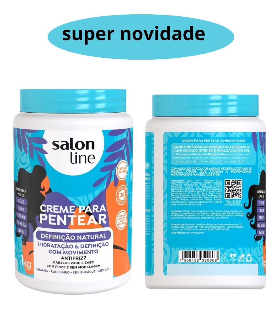 Miniatura Creme Para Cabelos Cacheados Salon Line Definição Natural