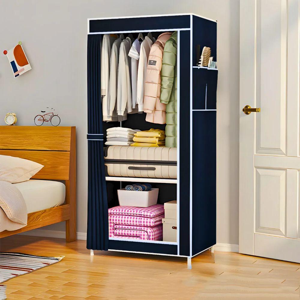 Miniatura Guarda Roupa Closet Dobrável Organizador Com Capa De Tecido