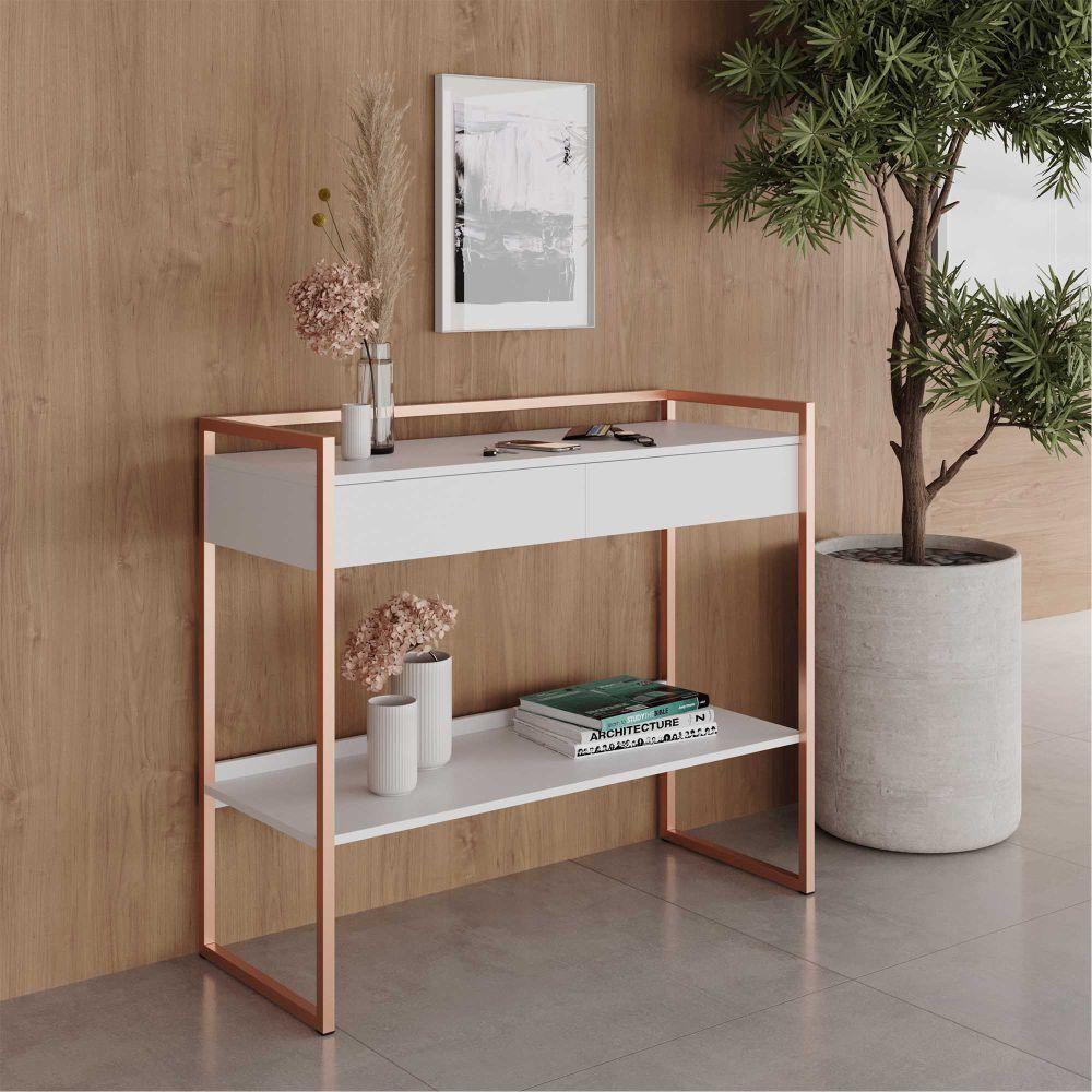 Miniatura Aparador Com Gaveta Neve Branco Cobre