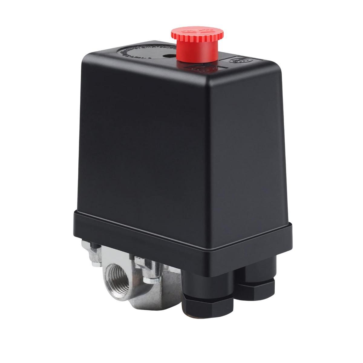 Miniatura Pressostato On/Off Para Compressor De Ar 125/175 Psi 4 Vias