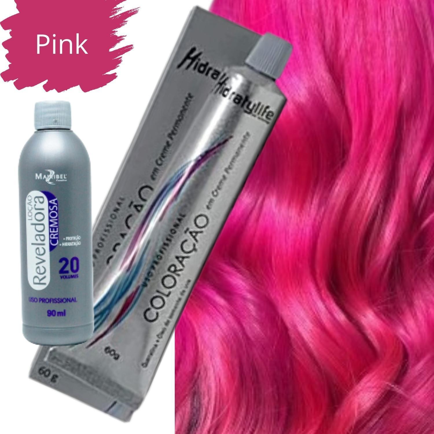 Miniatura Tinta De Cabela Pink Rosa - Ganhe A Oxigenada De