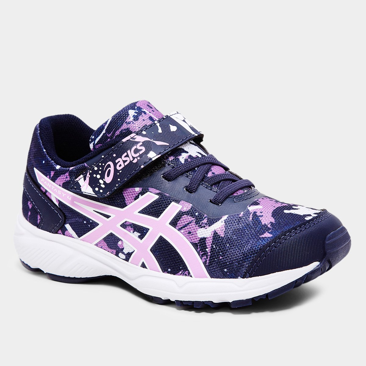 Miniatura Tênis Infantil Asics Fantasy 4 Ps Marinho+Branco - 26