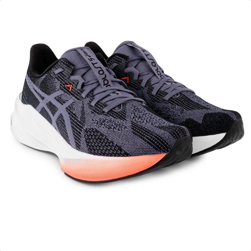 Miniatura Tênis Asics Dynablast 5 Feminino Preto / Roxo - 34
