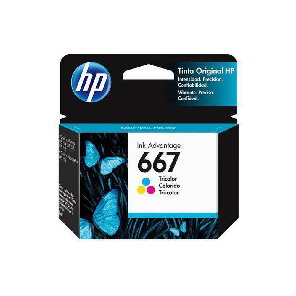 Miniatura Cartucho De Tinta Hp 667 Color 3ym78l 3ym78al 3ym78ab | Deskjet Ink Advantage 2776
