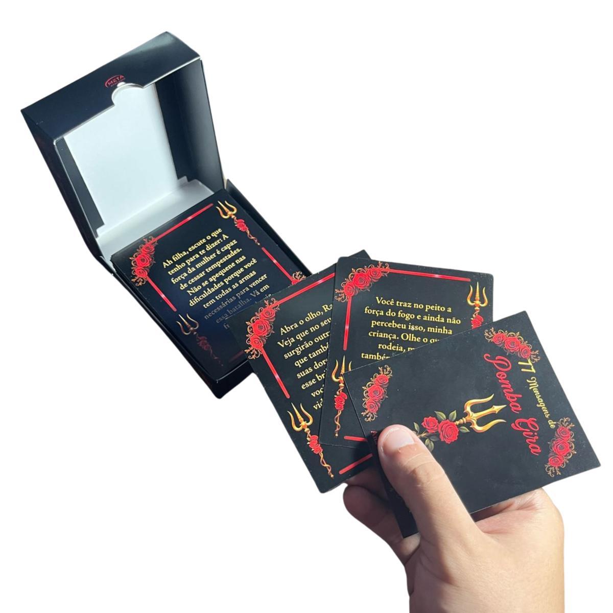 Miniatura Kit Com 12 Box 77 Mensagens Espirituais Diárias Pomba Gira