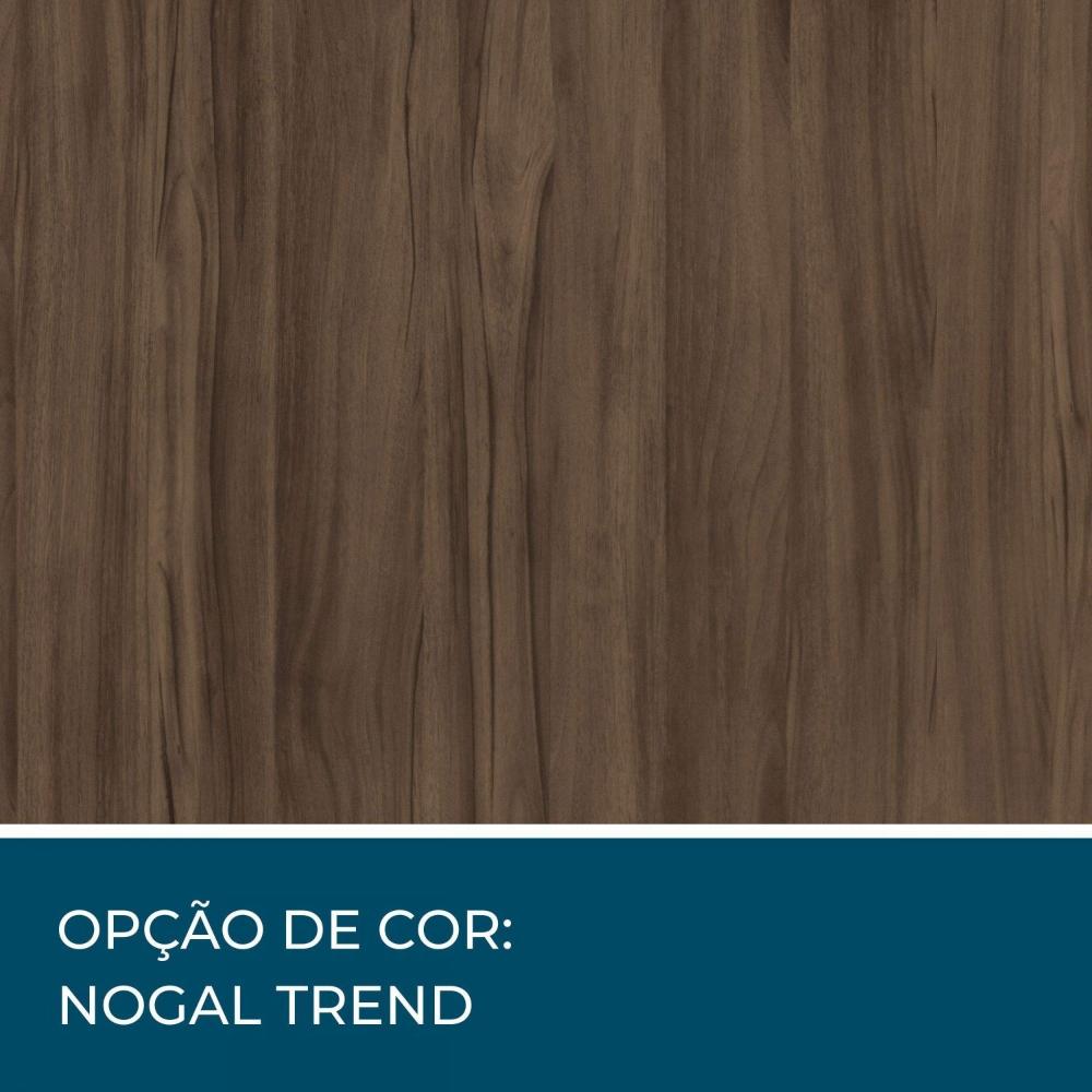 Miniatura Mesa de Escritório em L 2 Gavetas 3 Portas Office NT 2005 Notável Móveis Nogal Trend