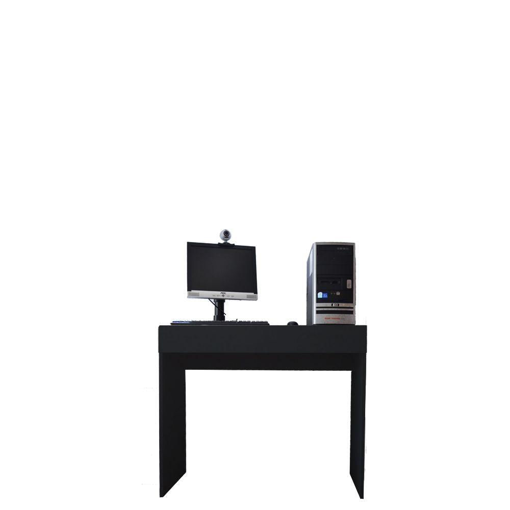 Miniatura Mesa Office Com Gaveta Preto Em Mdf
