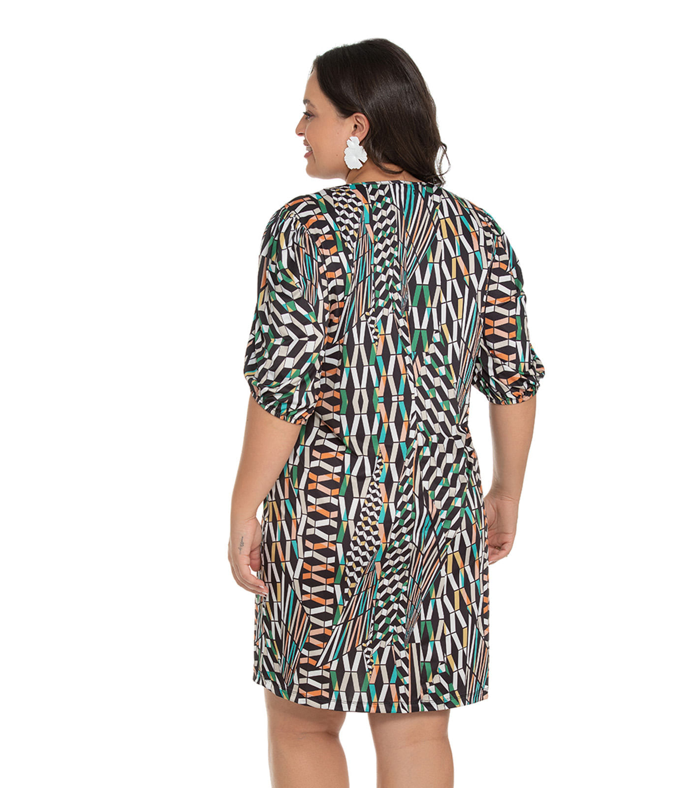 Miniatura Vestido Plus Size Liganete Strong Secret Glam Preto Plus G1