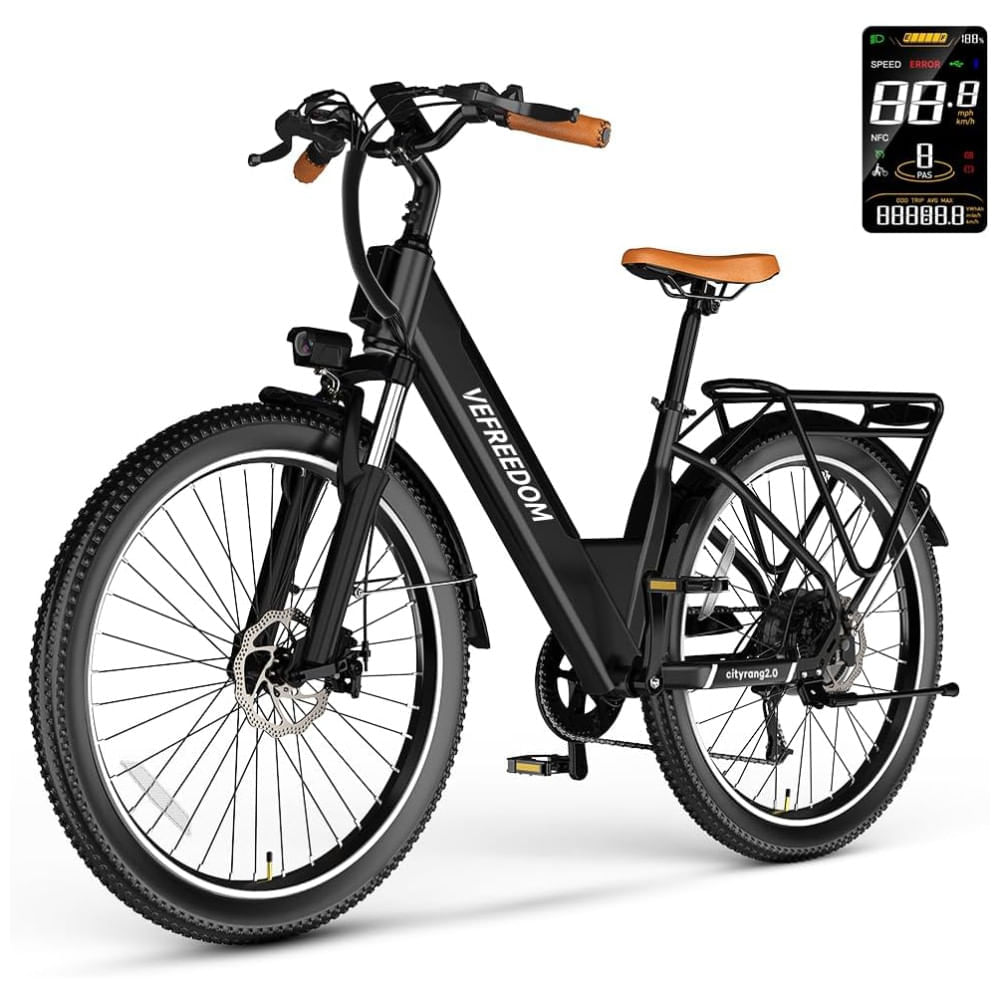 Miniatura Bicicleta Elétrica Cityrang 2.0, Motor Brushless 1000W Pico, Bateria 48V 720Wh, Autonomia 112 km, Suspensão Ajustável, Freios a Disco Duplos, 7