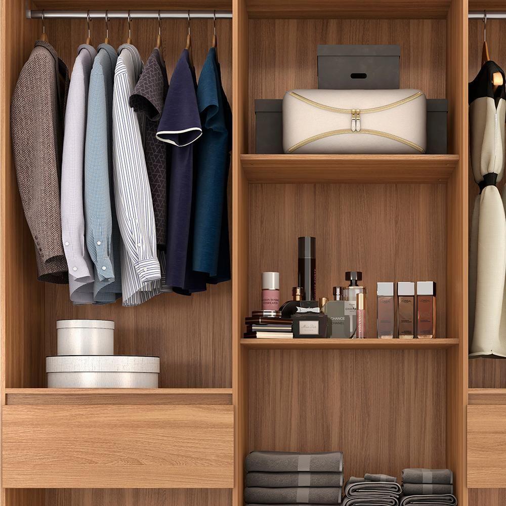 Guarda Roupa Casal 6 Pt 2 Gv 62760 Amendola Off White Demobile Amendola Off White