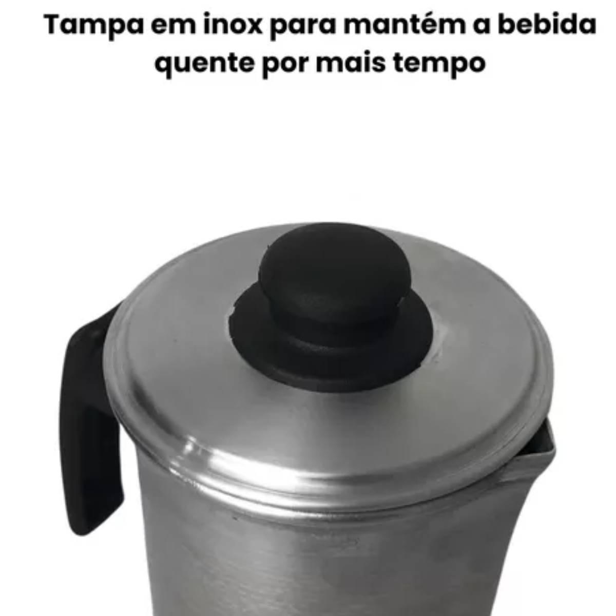 Miniatura Kit 2 Bule Esterilizador Grande Bule Alumínio 1,7L Com Tampa