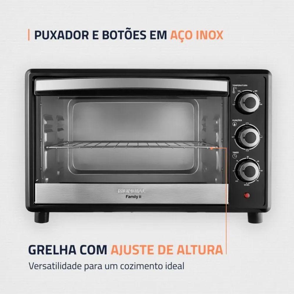 Miniatura Forno Eletrico Mondial 42L Fr-42 Preto - 220V