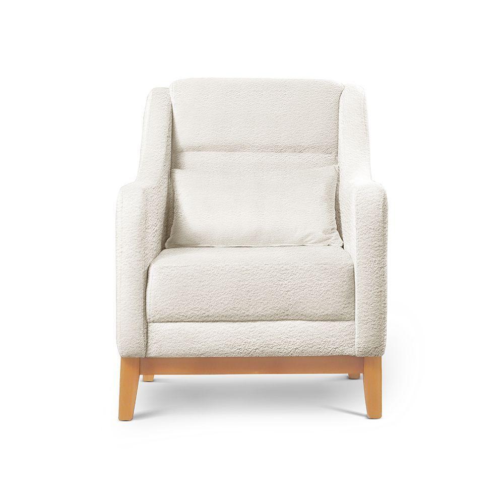 Miniatura Poltrona Encosto Alto Para Sala áquila bouclé Nude 400