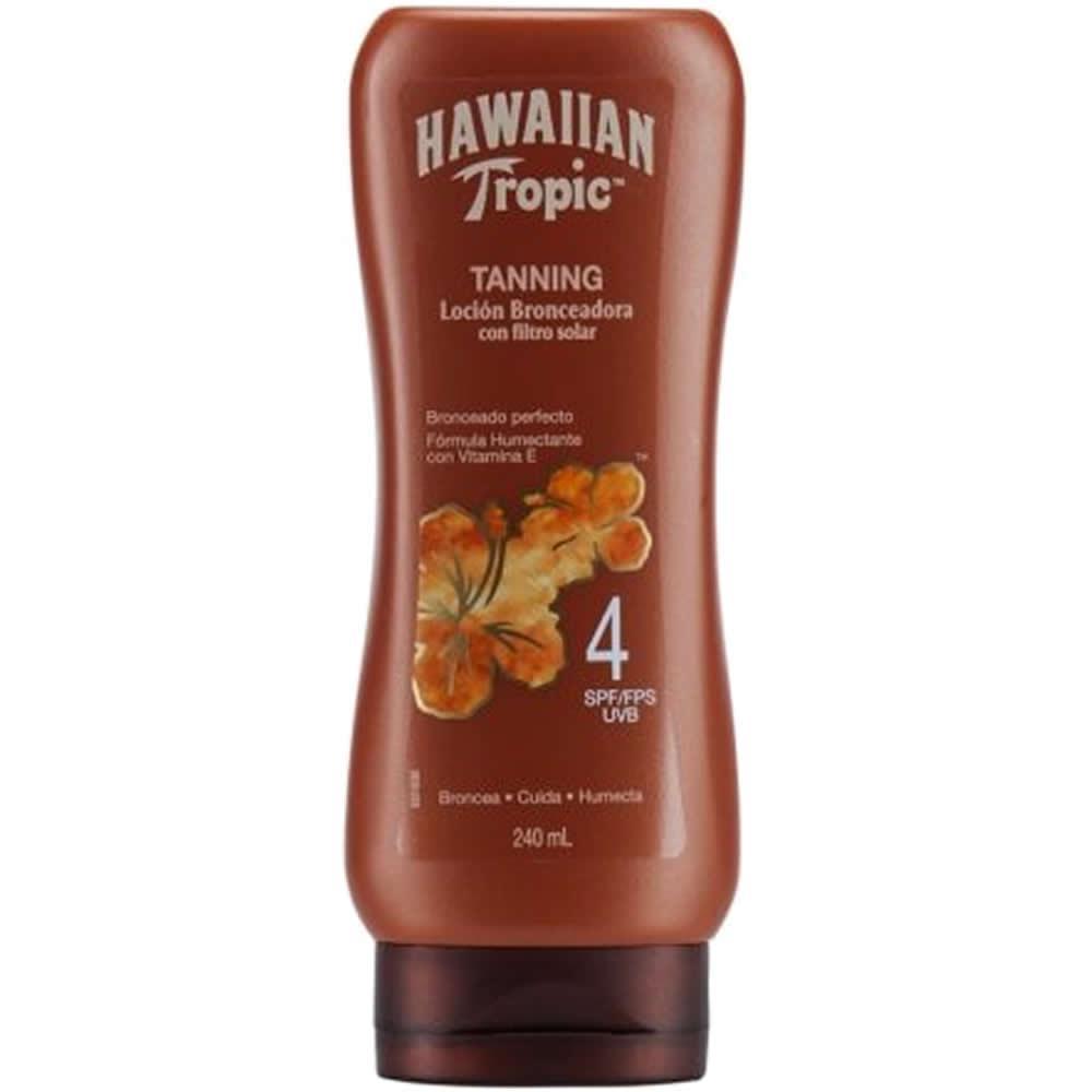 Miniatura Hawaiian Tropic Tanning Bronzeador Spf/Fps 4 - Loción 240Ml
