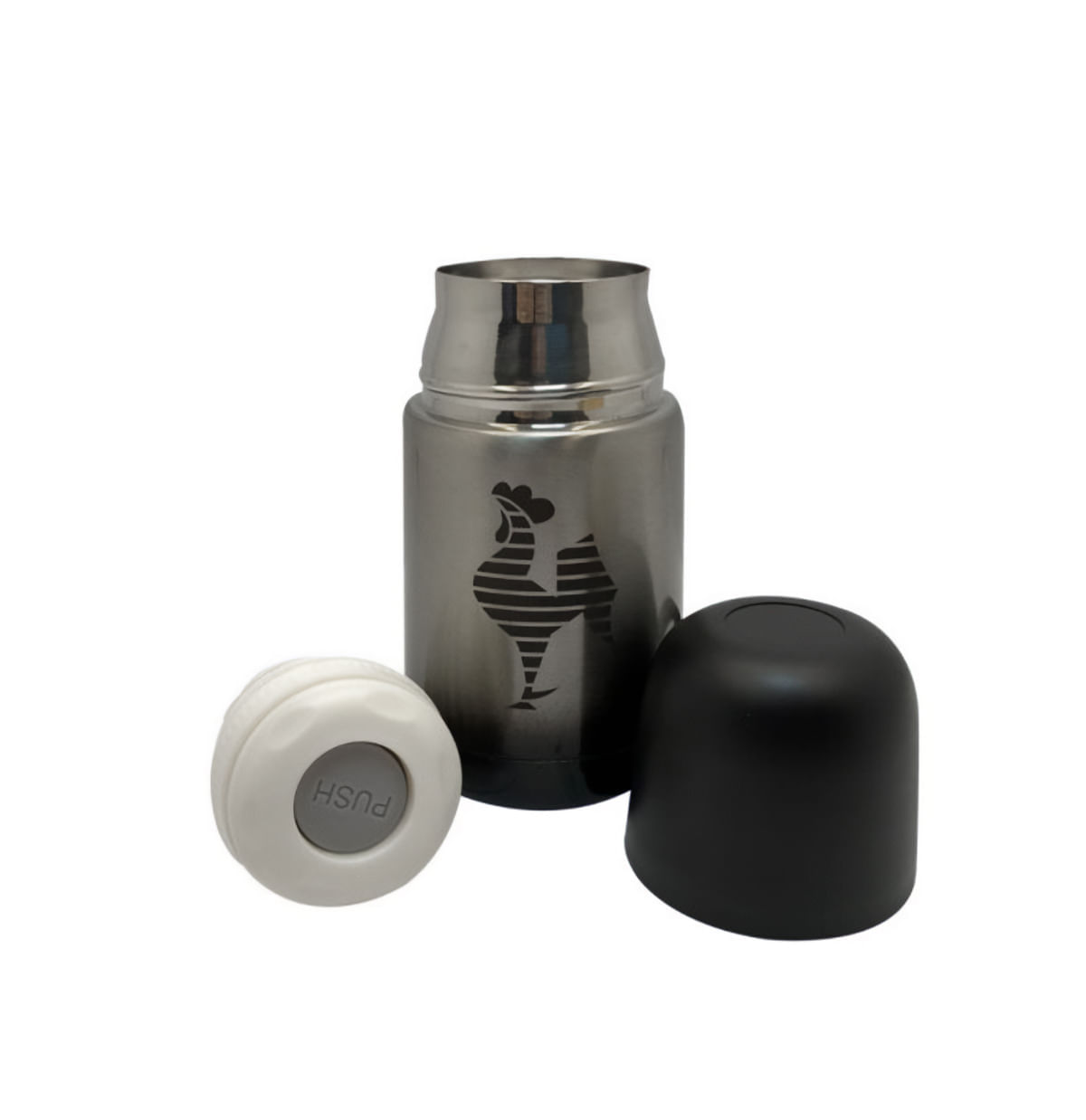Miniatura Garrafa Térmica Atlético Mineiro Galo Volpi 210ml Garrafa Térmica 210ml