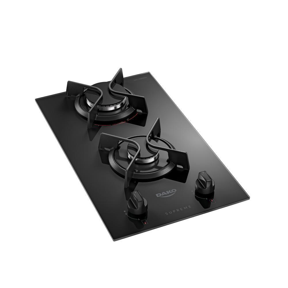 Miniatura Cooktop 2 Bocas Com Mesa De Vidro Dako Supreme Bivolt