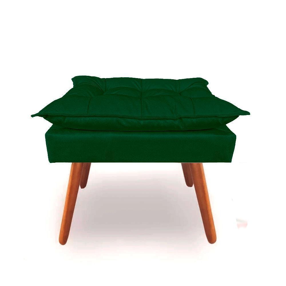 Miniatura Puff Decorativo Retangular Opala Verde Envio Rápido