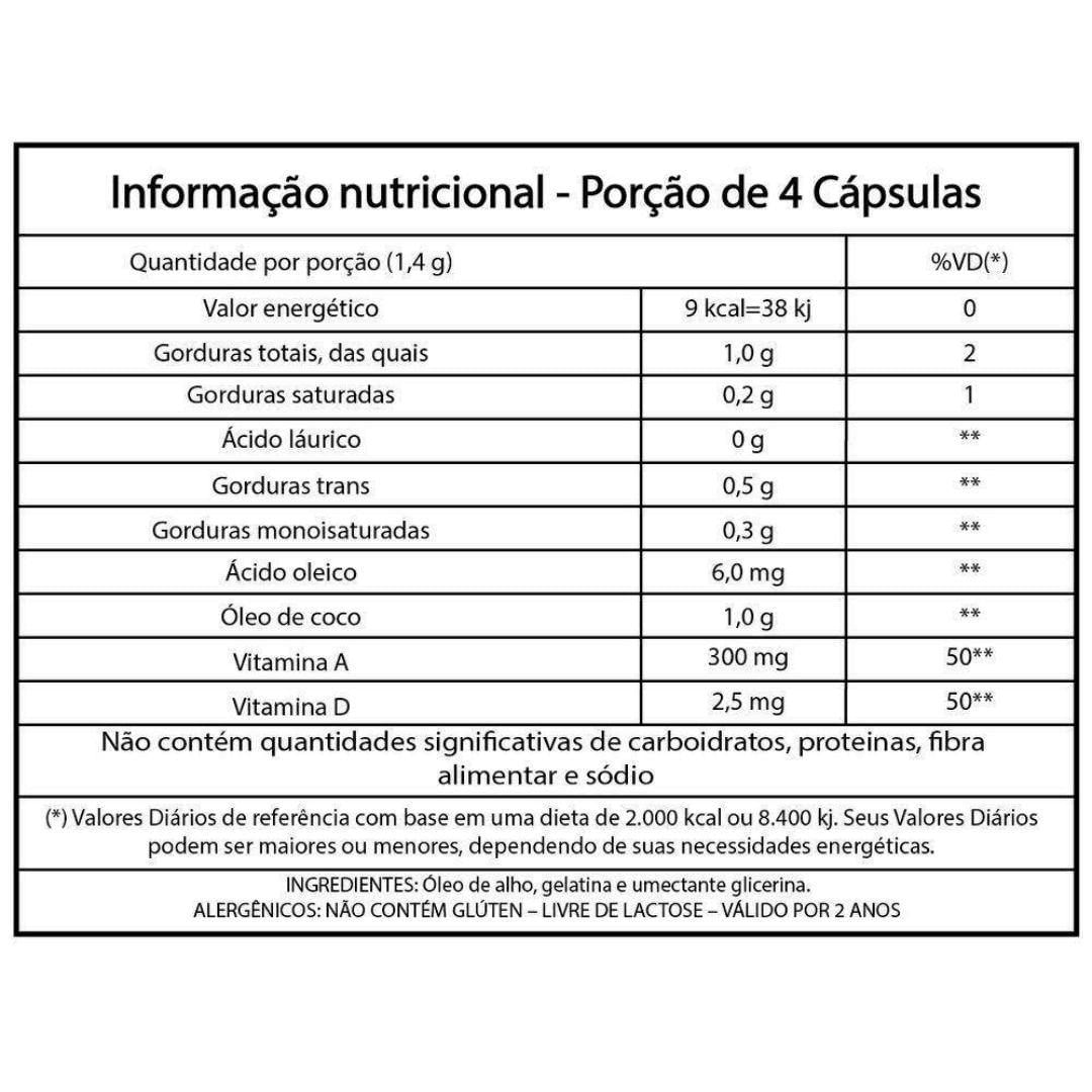 Miniatura Óleo De Fígado De Bacalhau Vitaminas A E D 60 Caps 350Mg