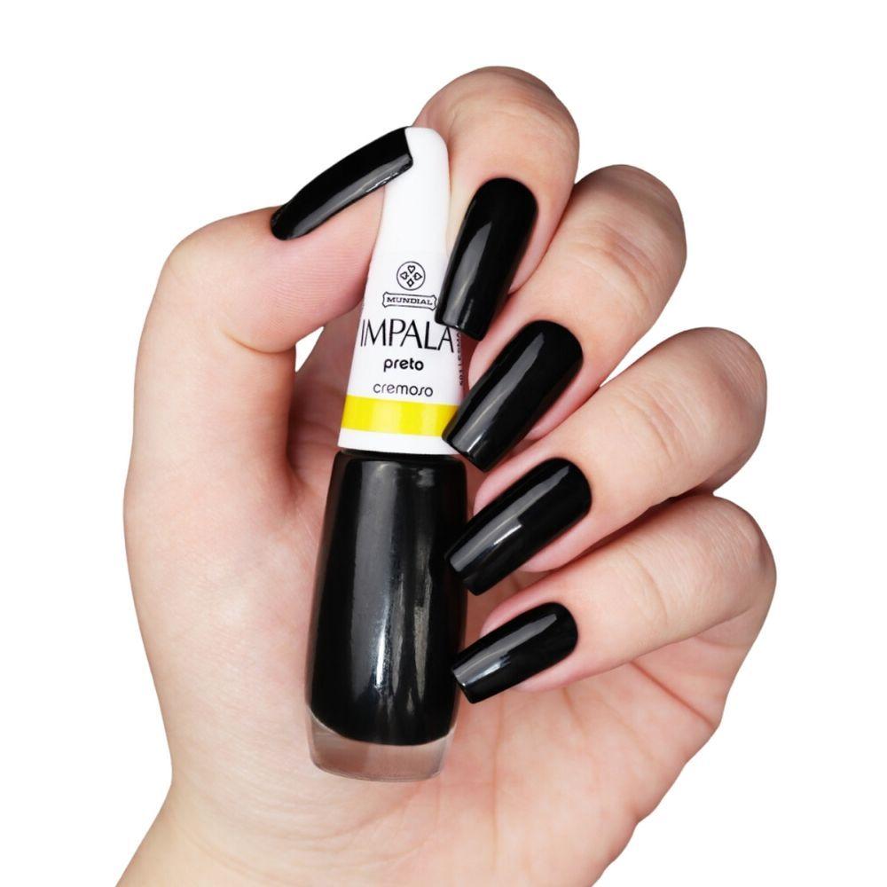 Miniatura Impala Esmalte A Cor Da Sua Moda Preto 7,5ml