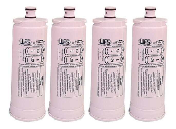 Miniatura Kit 4 Filtro Refil Masterfrio Rotulo Branco 19,5Mm Bico Fino