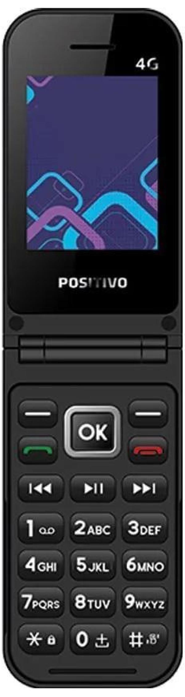Miniatura Celular Positivo P51 Função Modem 4G Câmera Traseira Rádio