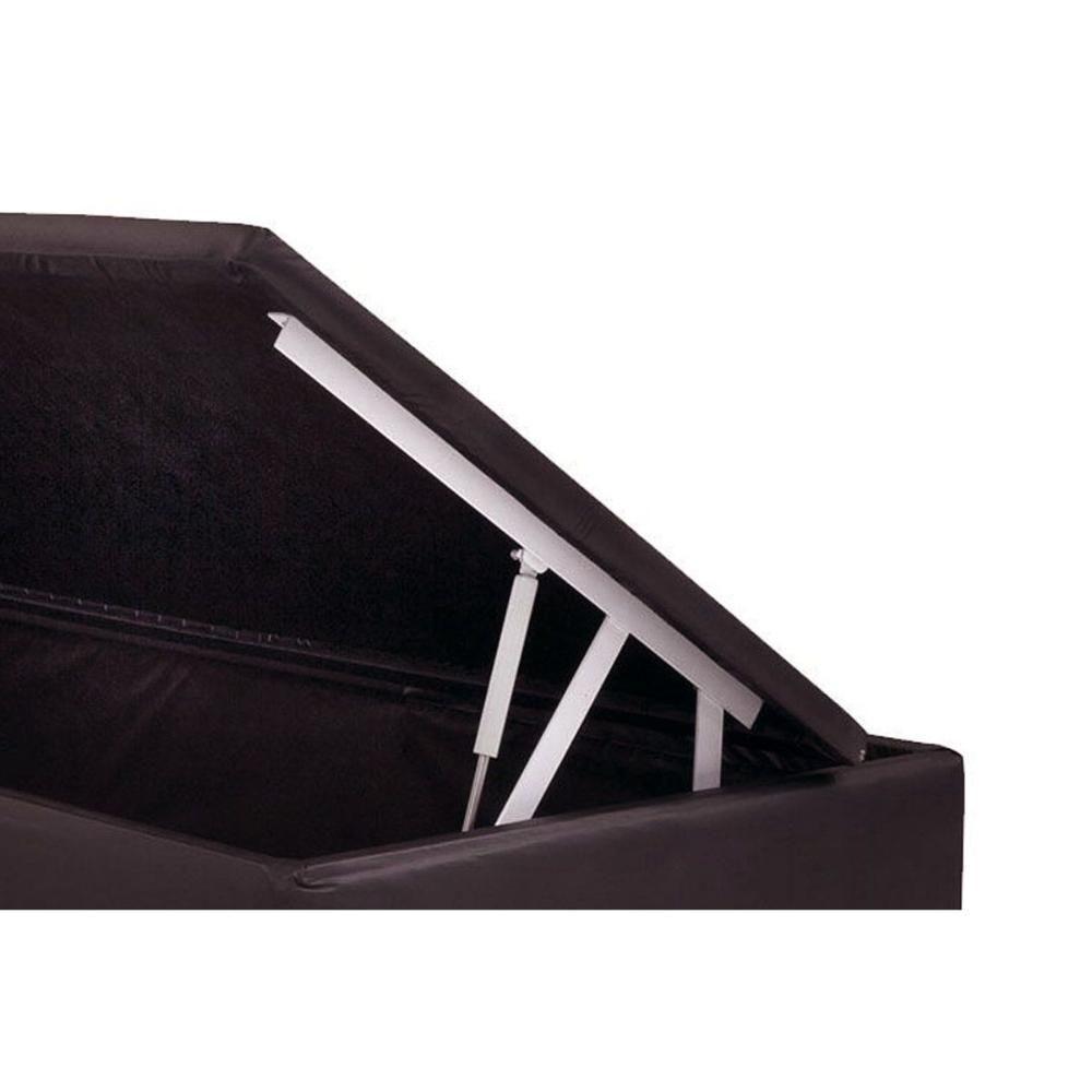 Miniatura Cama Box Baú Universal Queen Courano Brown (158x198x35) - Ortobom