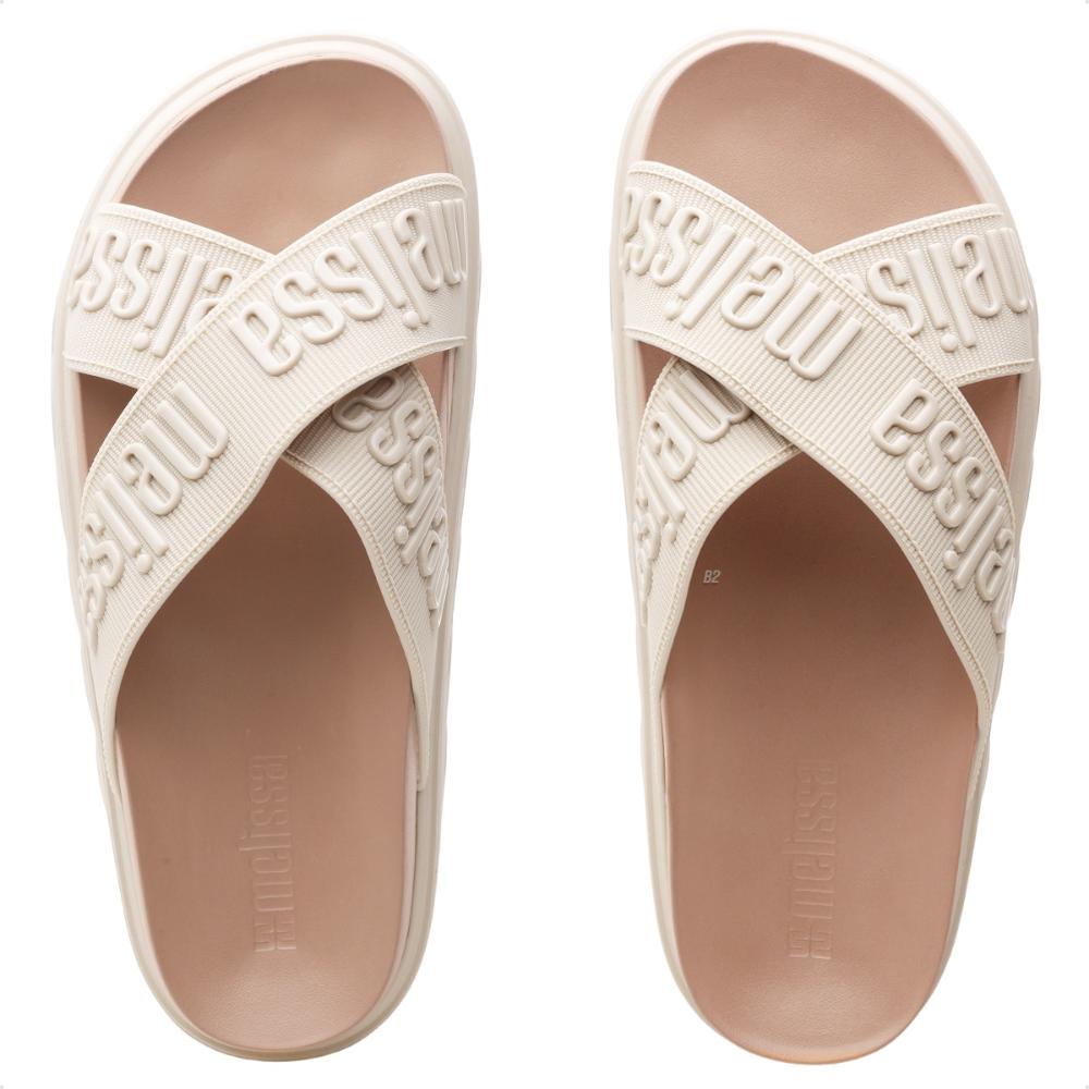 Miniatura Sandália Melissa Cross M-Lover Platform Feminina Bege / Nude - 33/34