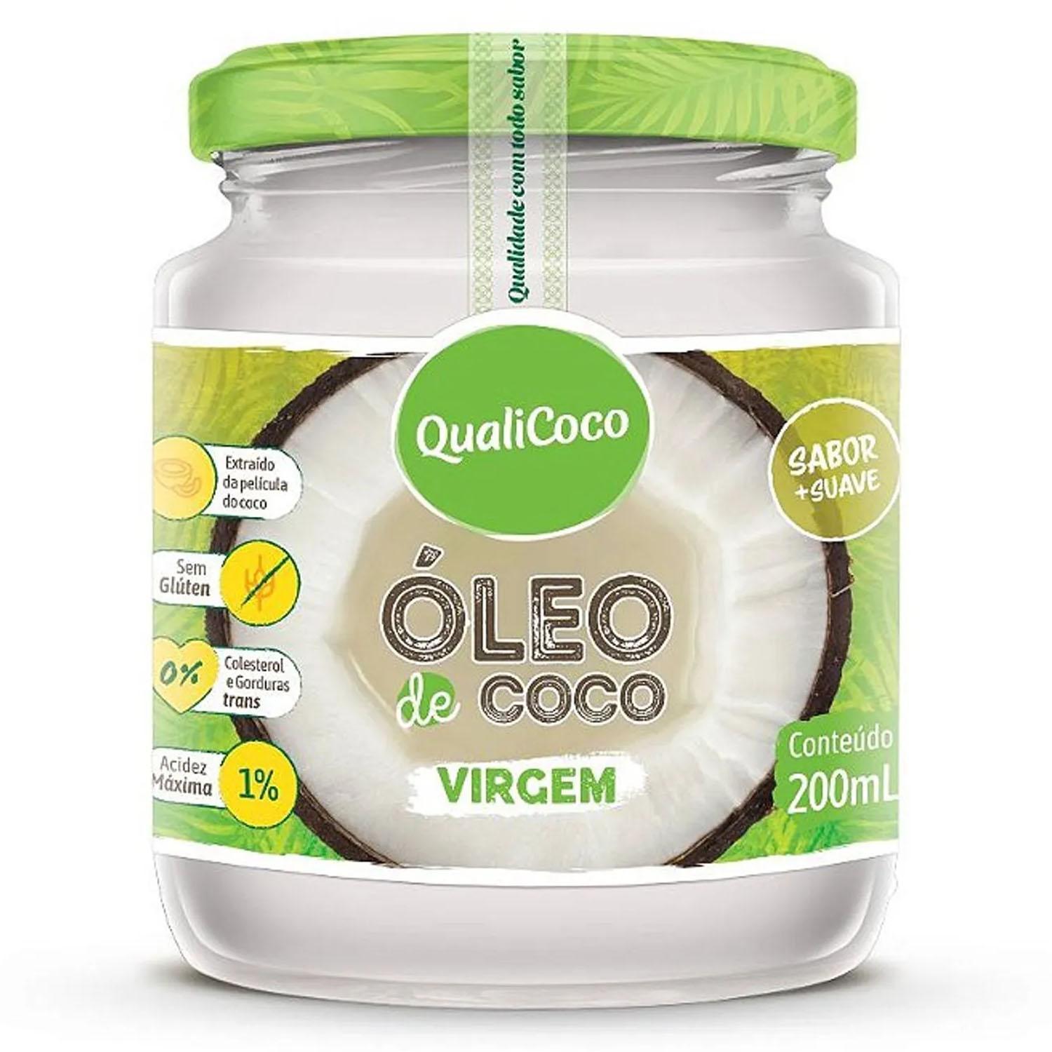 Miniatura Kit Com 4Und Óleo De Coco Virgem Qualicoco 200Ml
