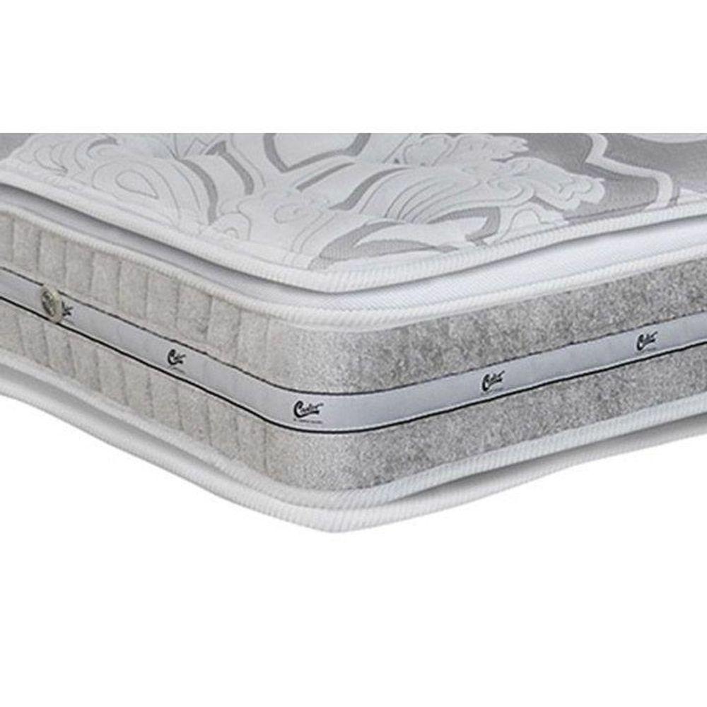 Miniatura Colchão Viúva Espuma Látex Molas Ensacadas Pocket Super Luxo Double Face Euro Pillow (128x188x36)