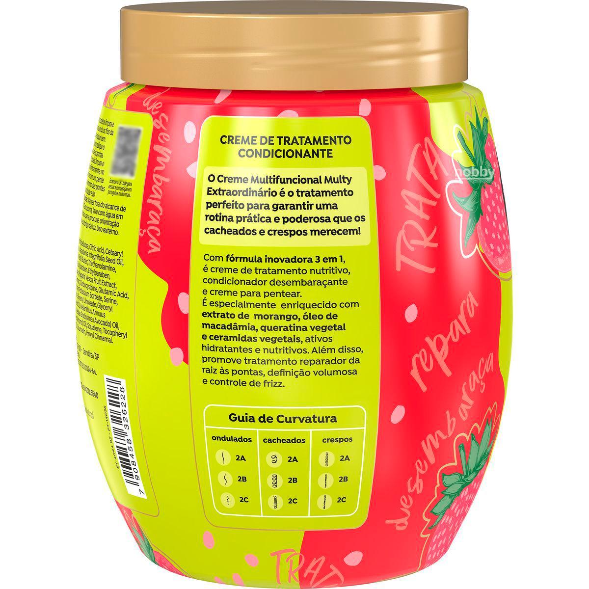 Miniatura Kit Cronograma Capilar 3 Cremes Frutas Multy Salon Line