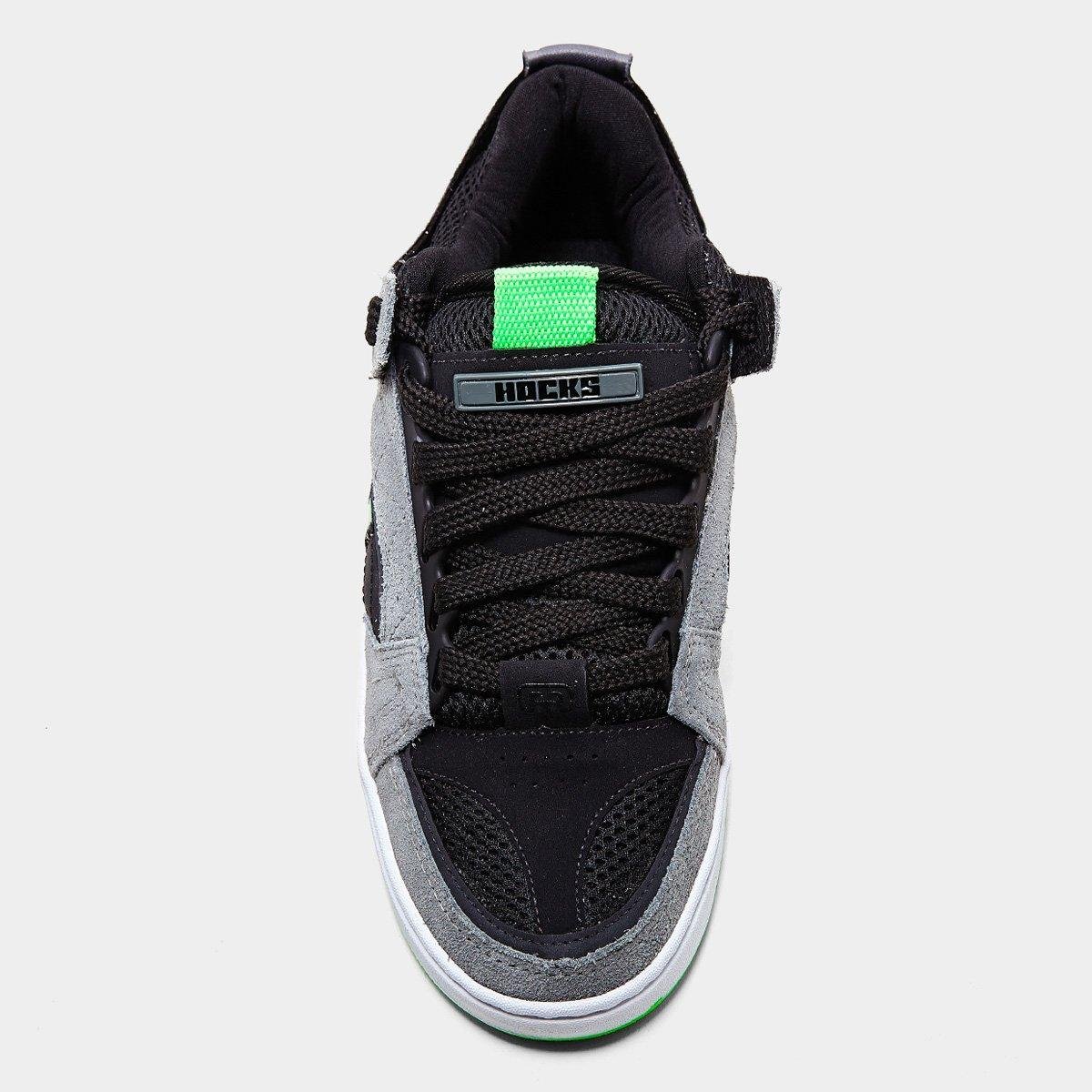 Miniatura Tênis Hocks Bold Preto+verde - 34