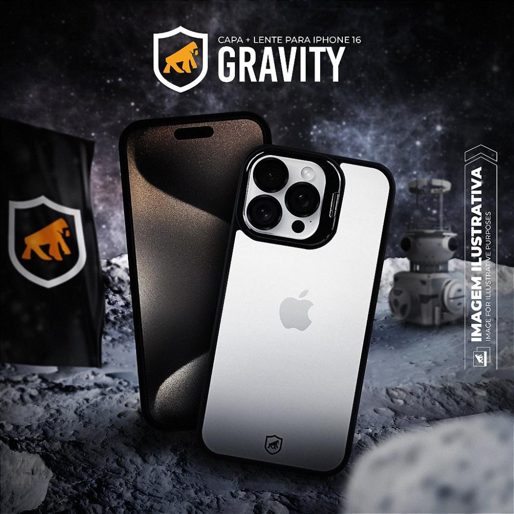 Capa para iPhone 16 Pro Max - Gravity Preta - Gshield