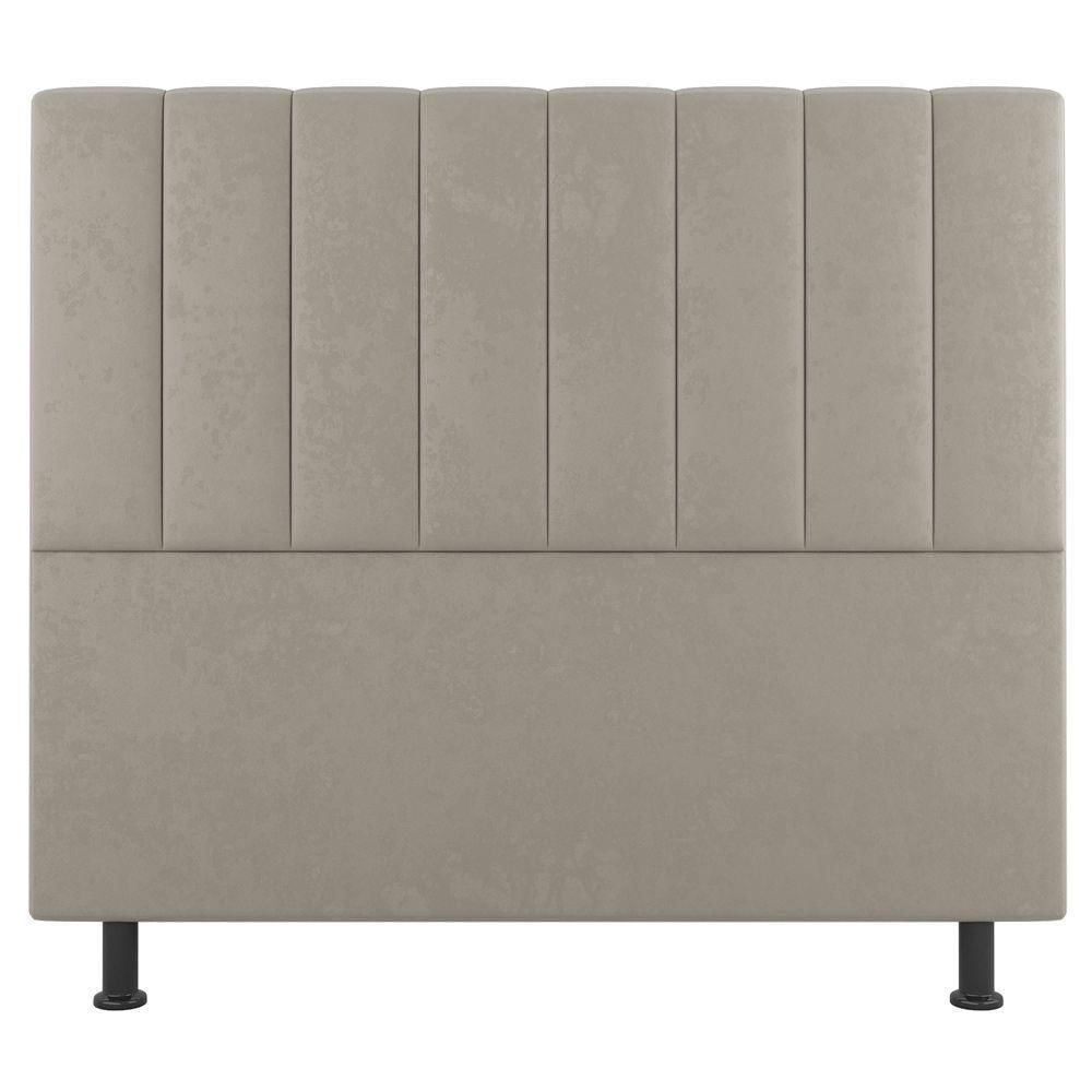 Miniatura Cabeceira E Baú Cama Box Queen Size Cora 160cm Suede Bege