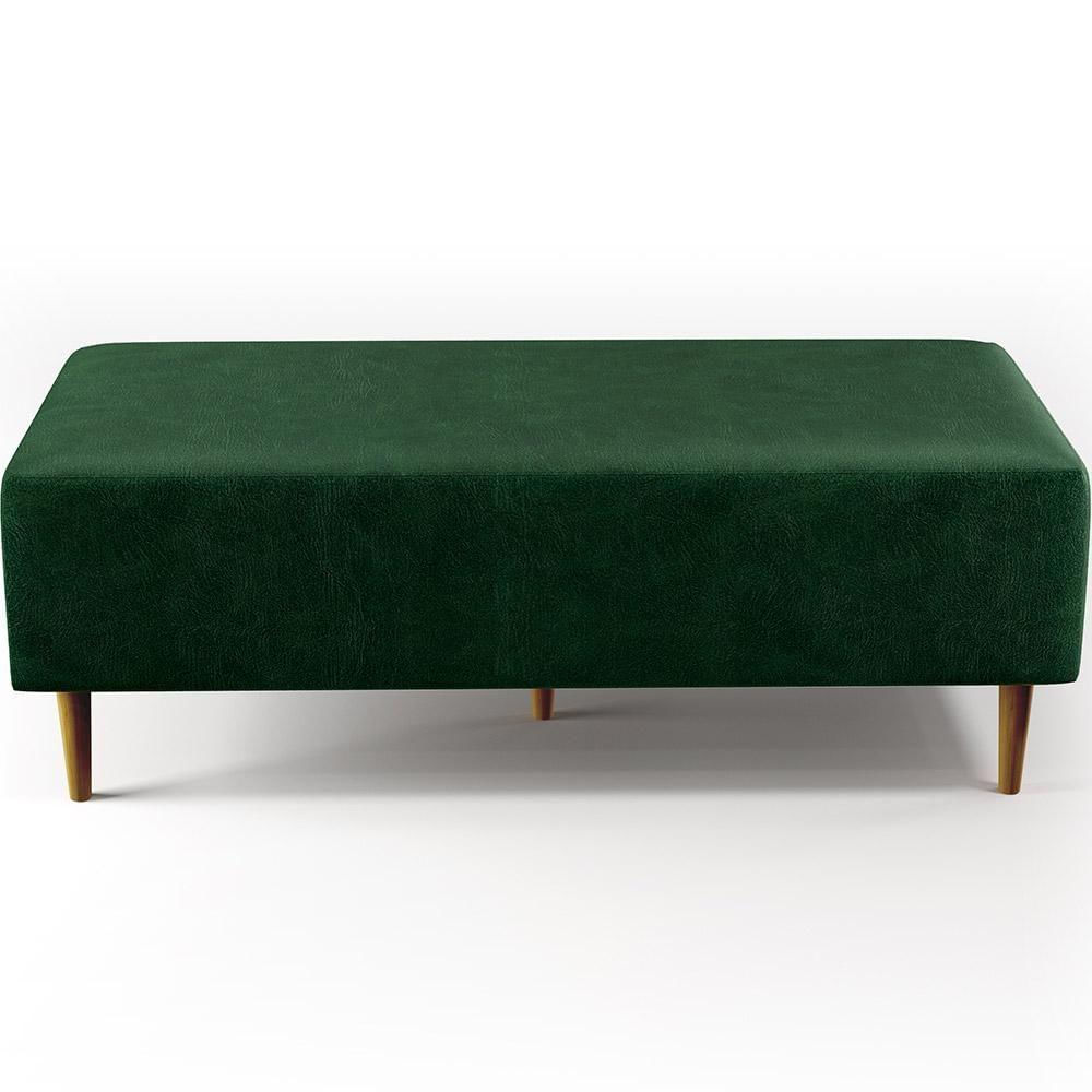 Miniatura Kit 2 Puffs Pés Palito 120x50cm Verde Musgo