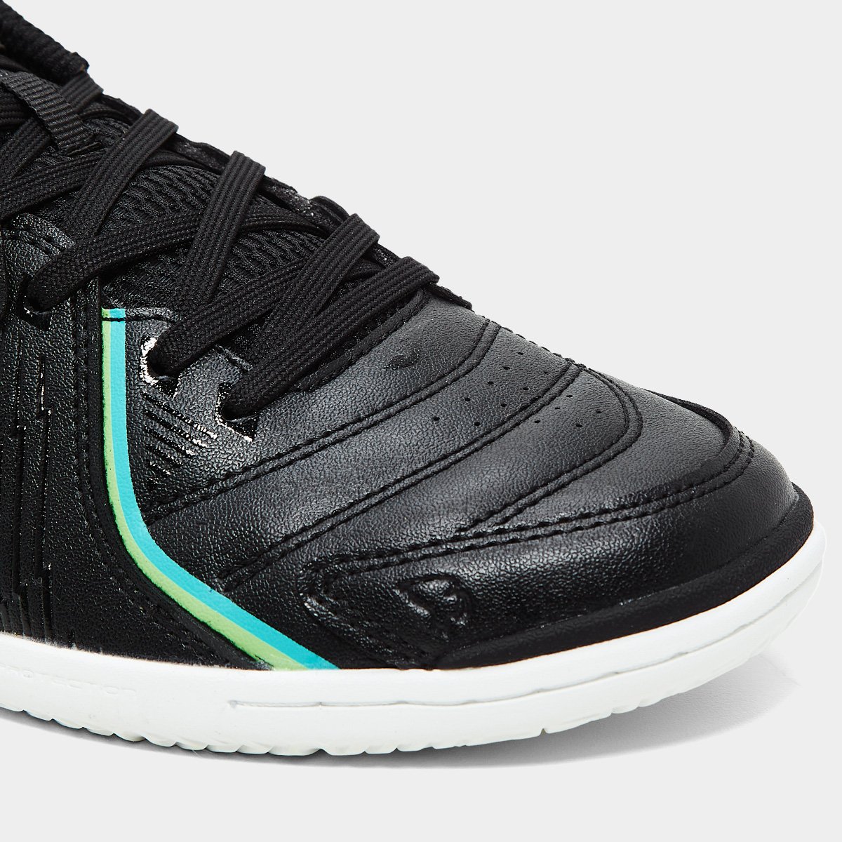 Chuteira Futsal Joma Dribling IN Unissex Preto+Verde Claro - 38