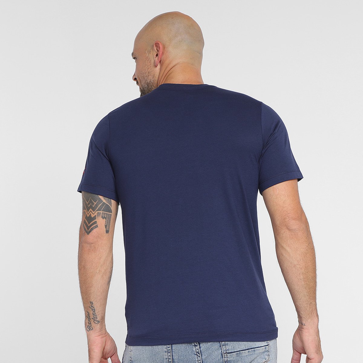 Miniatura Camiseta NFL New England Patriots Nike Masculina Marinho+Vermelho - G