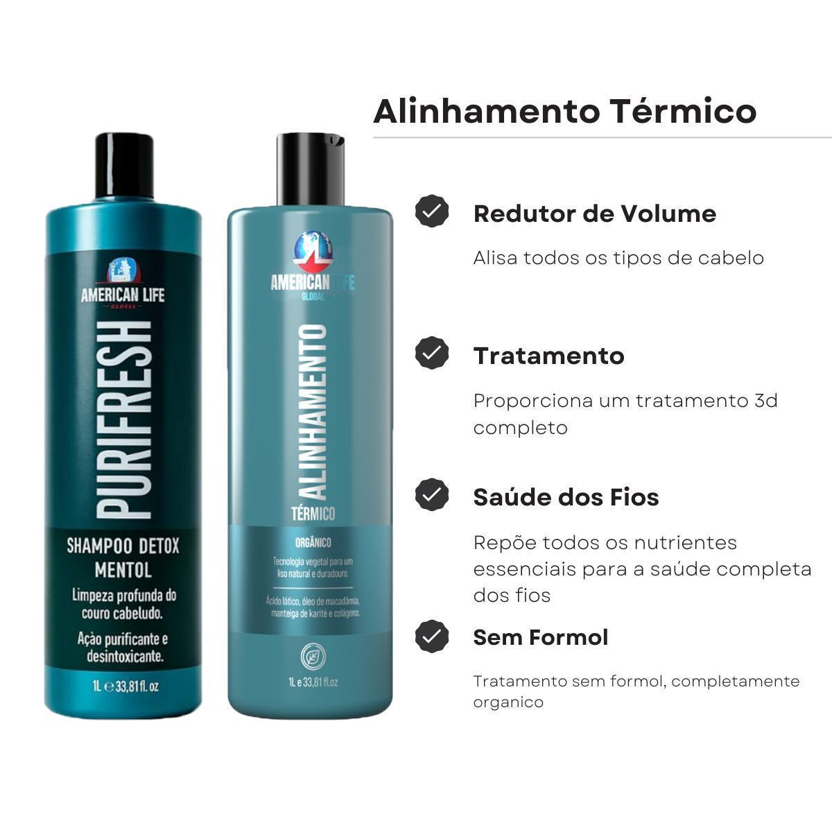 Miniatura Selagem Orgânica Alisamento Capilar 2 L Redutor De Volume
