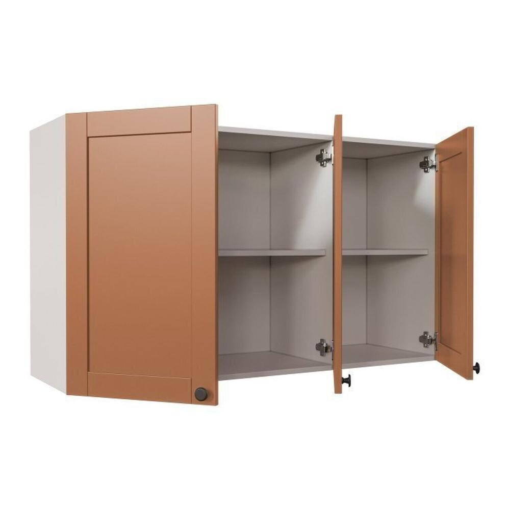 Cozinha Modulada 5 Peças 1 Torre 2 Aéreos 2 Balcões Arizona Arizona Cabecasa Madeiramadeira Branco/Terracota