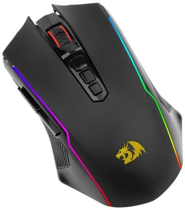 Miniatura Mouse Gamer Redragon Sem Fio Nix Preto M914-Rgb