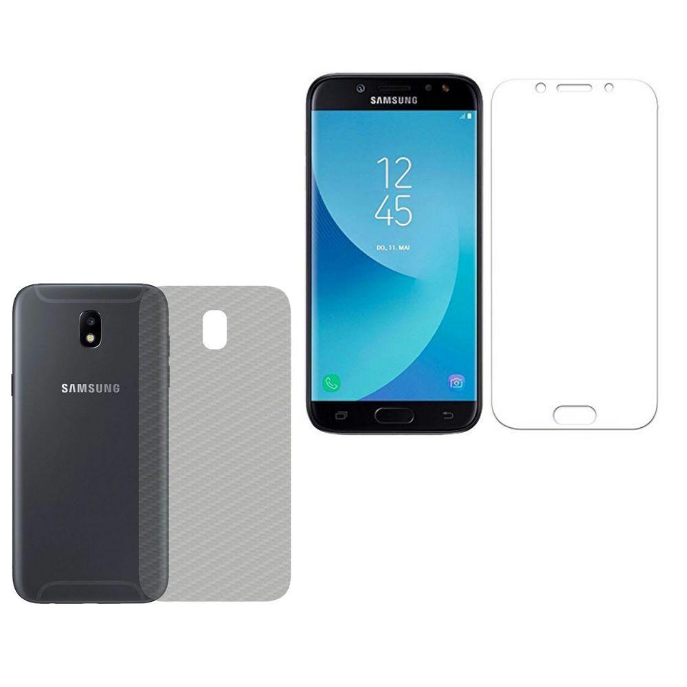 Miniatura Película Hidrogel + Adesivo Fibra De Carbono Para Samsung Galaxy J5 Pro - Transparente