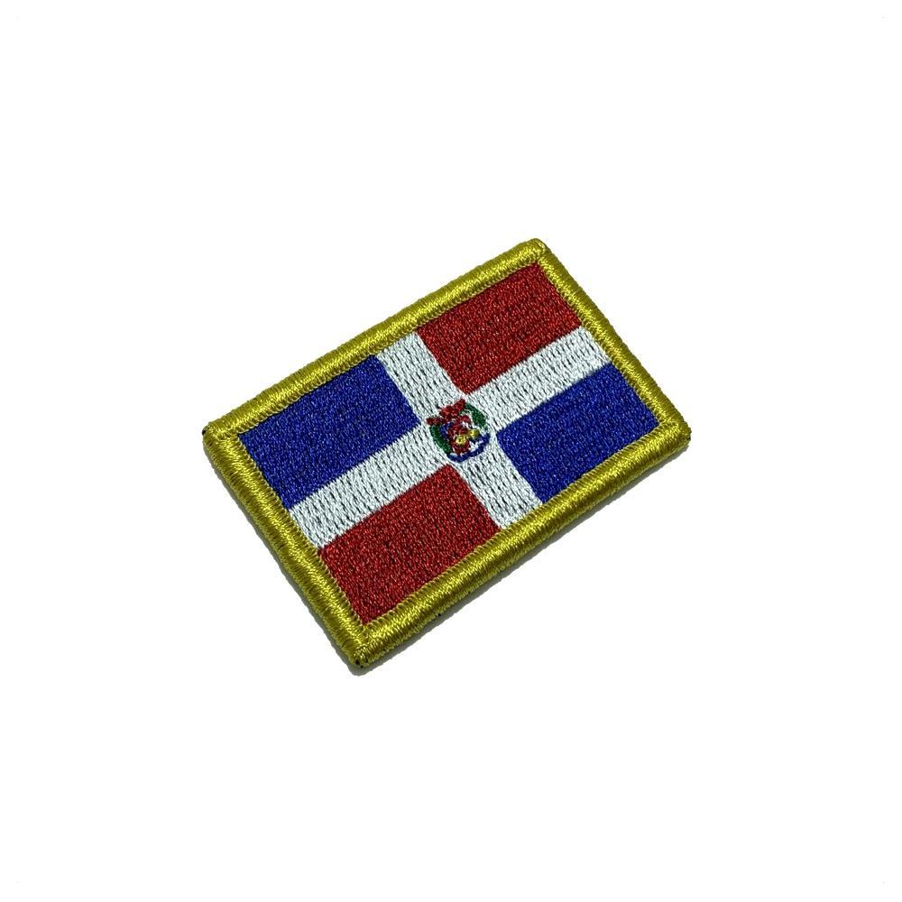 Miniatura Bandeira República Dominicana Bordado Fecho Bp0145V11